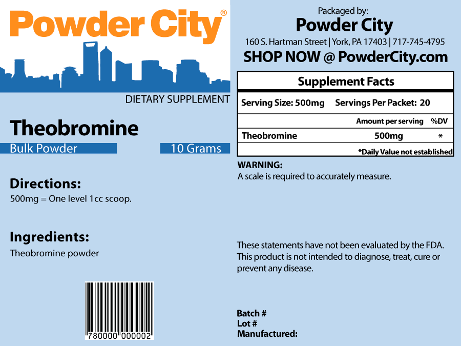 Buy Theobromine Supplement | Powder City